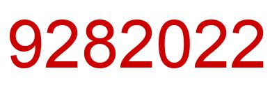 Number 9282022 red image