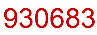 Número 930683 imagen rojo