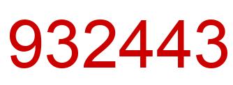 Number 932443 red image