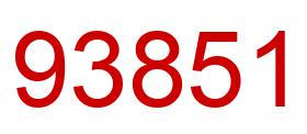 Number 93851 red image