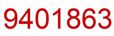 Number 9401863 red image