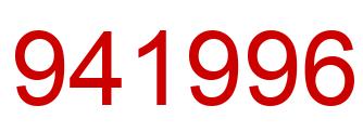 Number 941996 red image