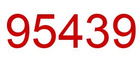 Number 95439 red image