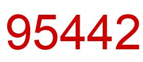 Number 95442 red image