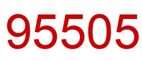 Number 95505 red image