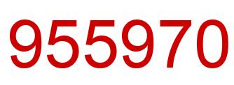Número 955970 imagen rojo