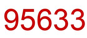 Number 95633 red image