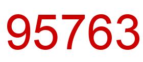 Number 95763 red image