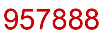 Number 957888 red image