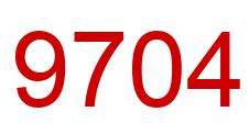 Number 9704 red image