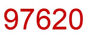 Number 97620 red image