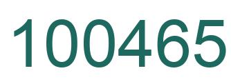 Number 100465 green image