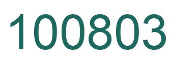 Number 100803 green image
