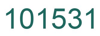 Number 101531 green image
