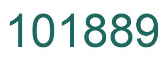 Number 101889 green image