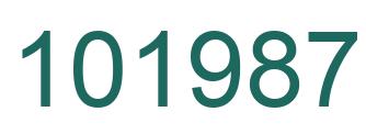 Number 101987 green image