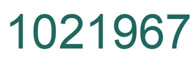 Number 1021967 green image