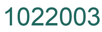 Number 1022003 green image