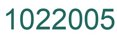 Number 1022005 green image