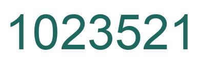 Number 1023521 green image
