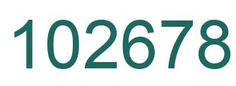 Number 102678 green image