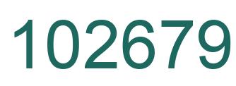 Number 102679 green image