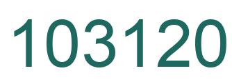 Number 103120 green image