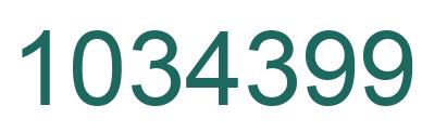 Number 1034399 green image