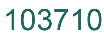 Number 103710 green image
