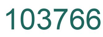 Number 103766 green image