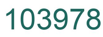 Number 103978 green image
