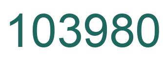 Number 103980 green image
