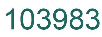 Number 103983 green image