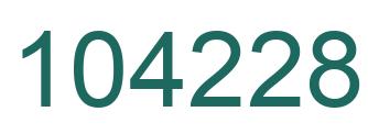 Number 104228 green image