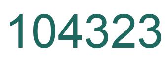 Number 104323 green image
