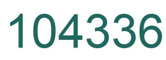 Number 104336 green image