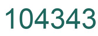 Number 104343 green image