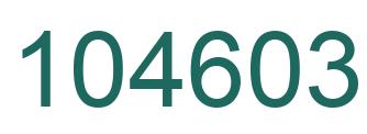 Number 104603 green image