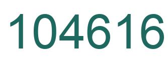 Number 104616 green image