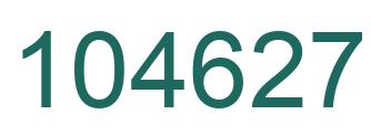 Number 104627 green image