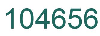 Number 104656 green image