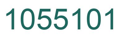 Number 1055101 green image