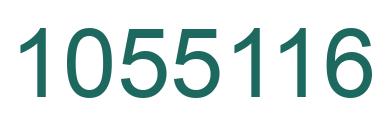 Number 1055116 green image