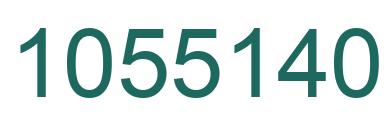 Number 1055140 green image
