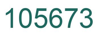 Number 105673 green image