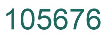 Number 105676 green image