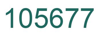 Number 105677 green image