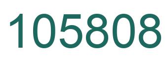 Number 105808 green image