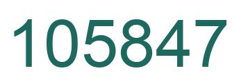 Number 105847 green image