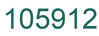 Number 105912 green image